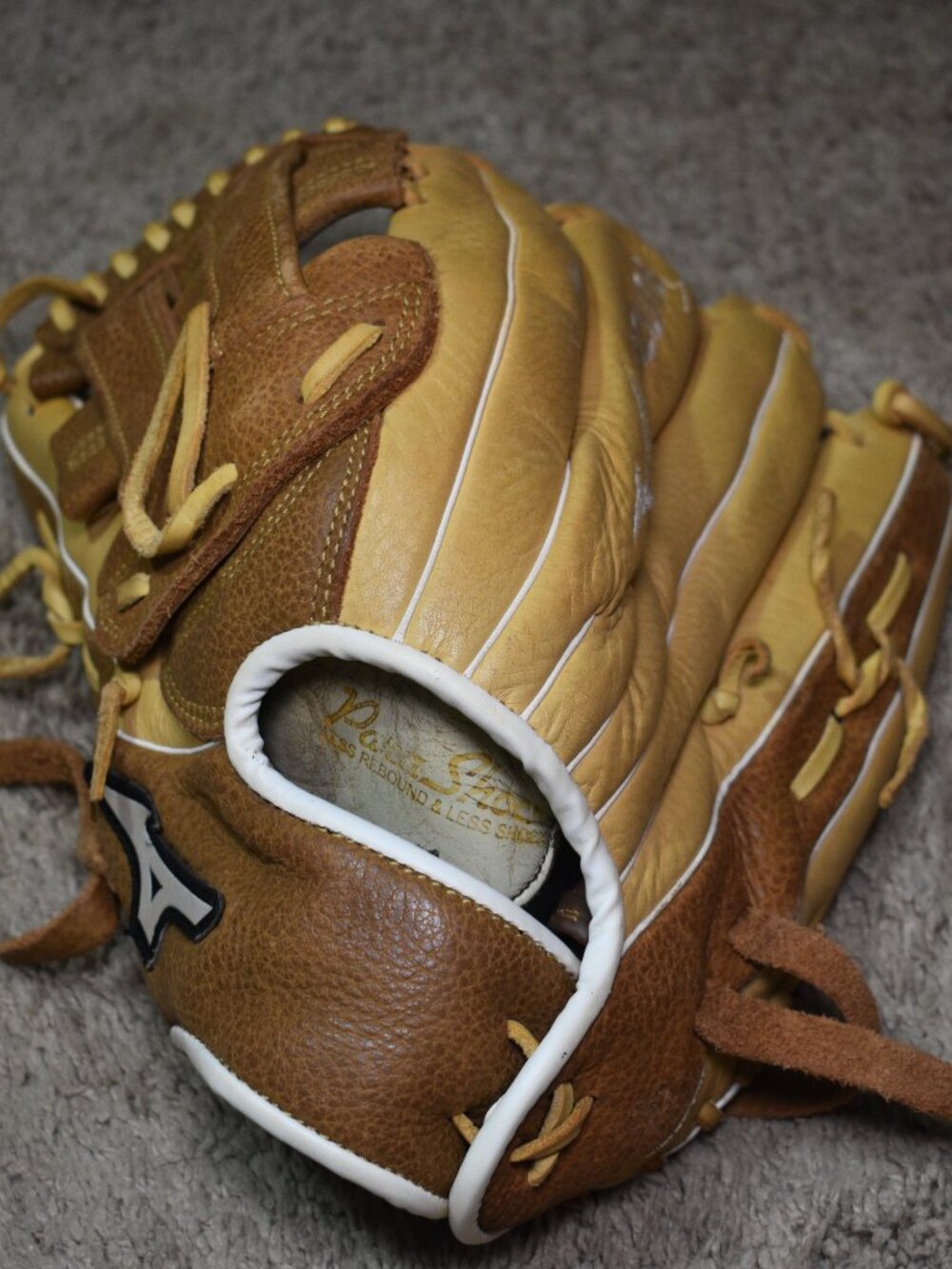 Broken In Mizuno Franchise 12.5" Baseball Glove: GFN1250B4 LHT